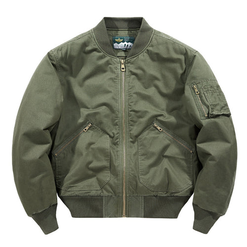 Herren Canvas-Bomberjacke im Vintage-Workwear-Design mit Ärmeltasche Drune