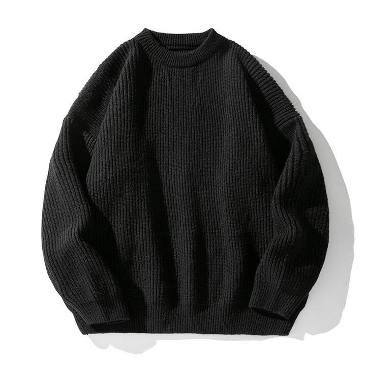 Unisex Oversize Grobstrickpullover mit Raglanärmeln und gerippten Bündchen Drune