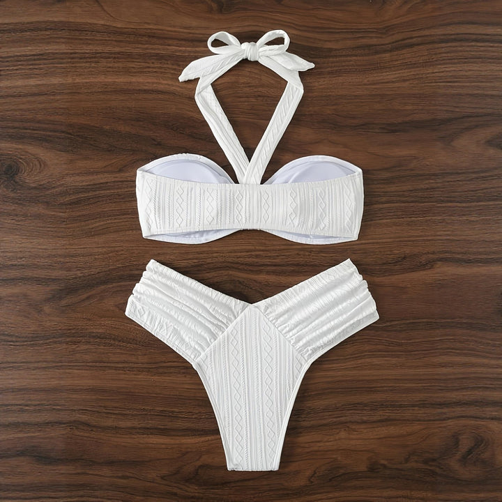 Damen Bandeau-Bikini mit innovativem Wickel-Design und figurschmeichelndem Schnitt Drune