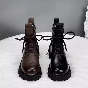 Damen Modische Ankle Boots mit Strapazierfähiger Sohle Drune