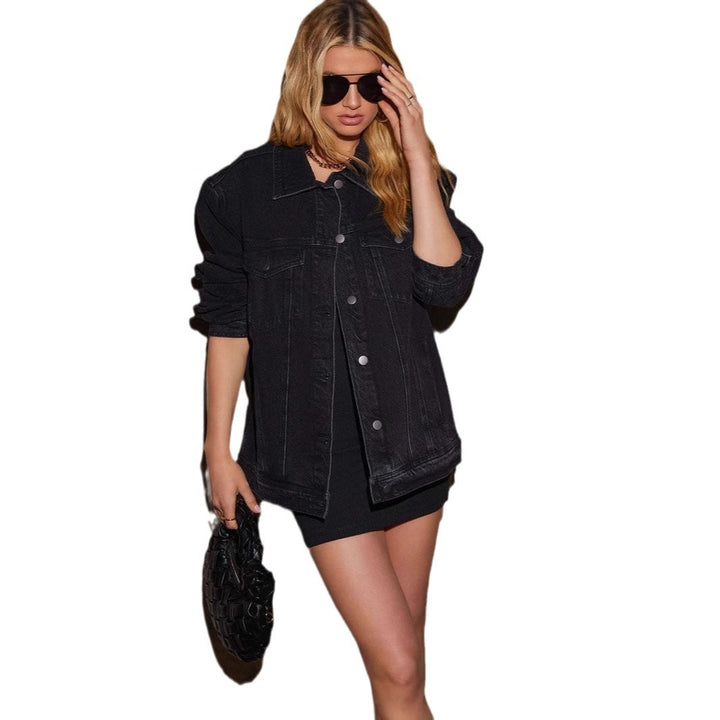Damen Oversized Denimjacke im modernen Streetstyle mit lässigem Schnitt Drune