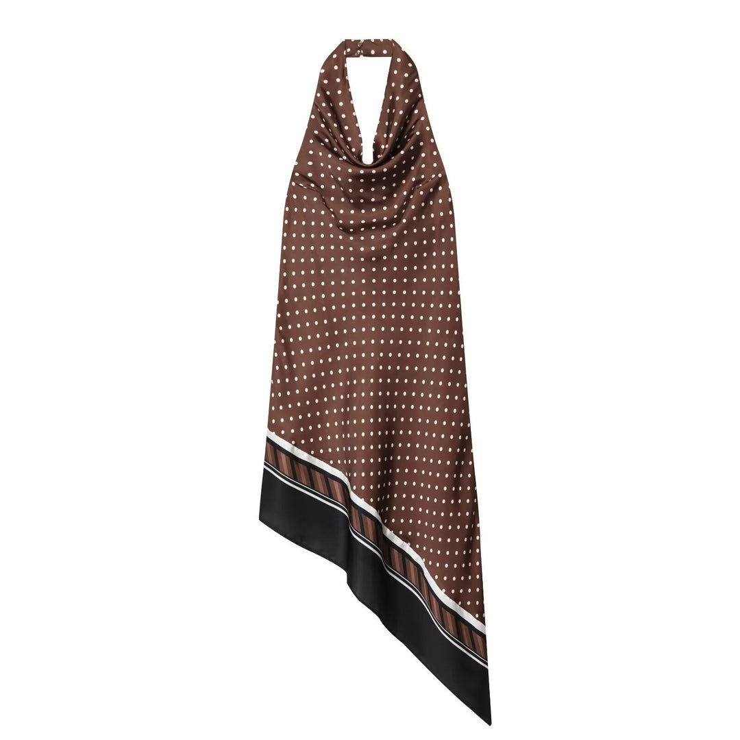 Damen Schal im eleganten Design mit Punkten und kontrastierenden Akzenten Drune