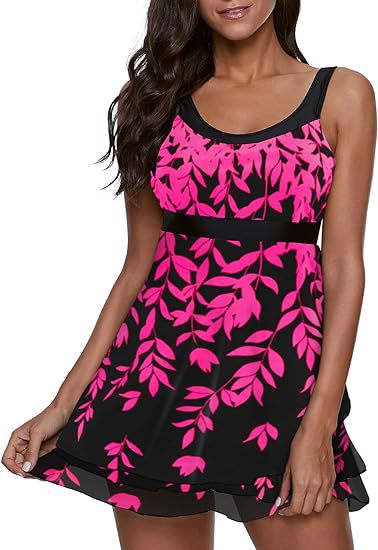 Damen Schwimmdress mit Blumenmuster Drune