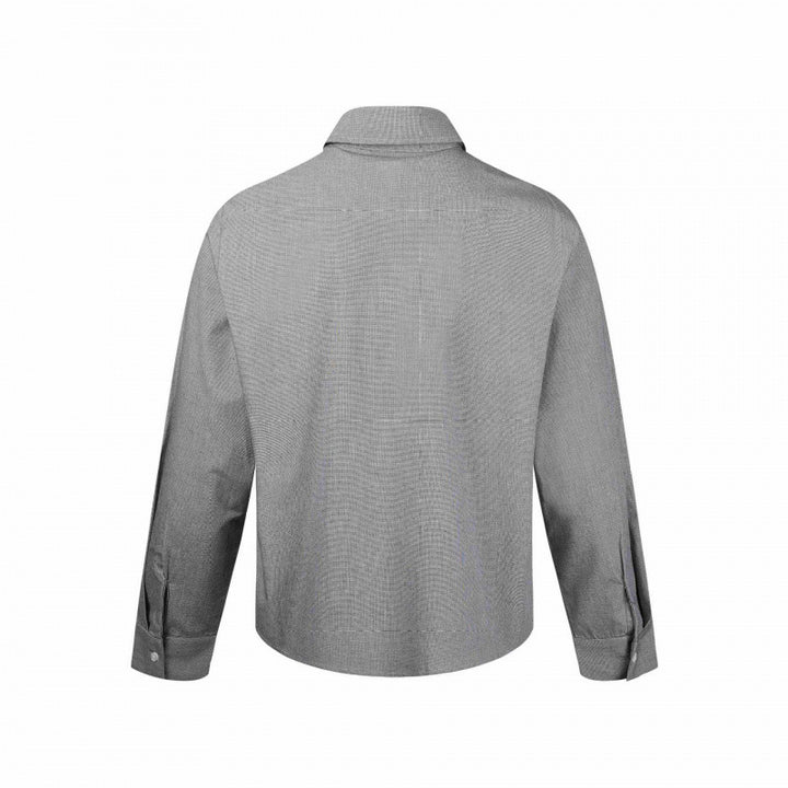Herren Boxy-Hemdjacke mit Zwei-Wege-Metallreißverschluss und feiner Strukturqualität Drune