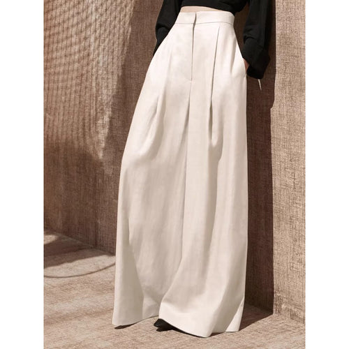 Damen Weite Leinenhose Drune