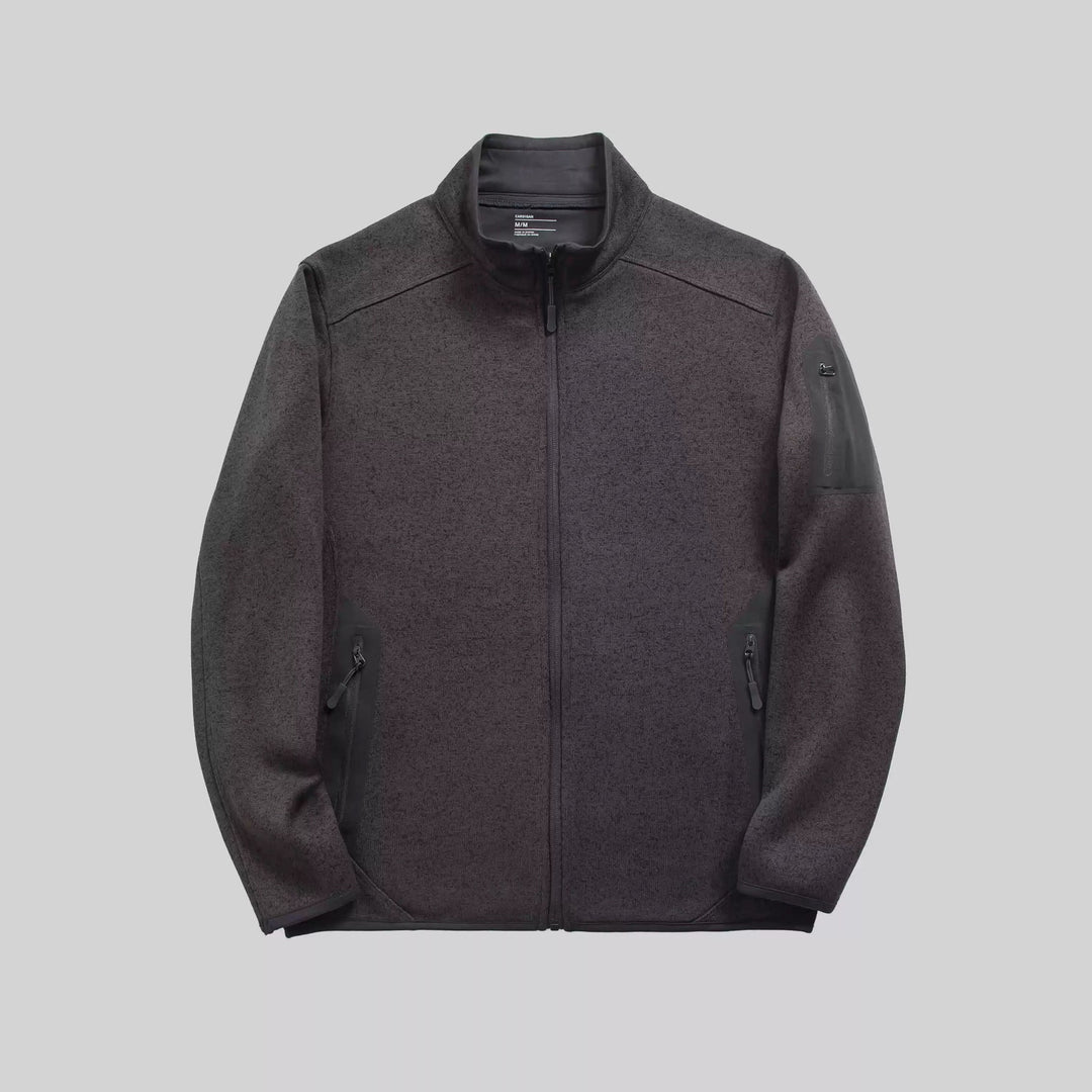 Damen Fleecejacke mit seitlichen Reißverschlusstaschen und hohem Kragen Drune