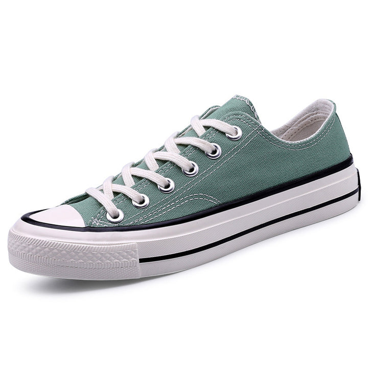 Damen Canvas Sneakers im klassischen Retro-Stil mit bequemer Gummisohle und schnelltrocknendem Obermaterial Drune