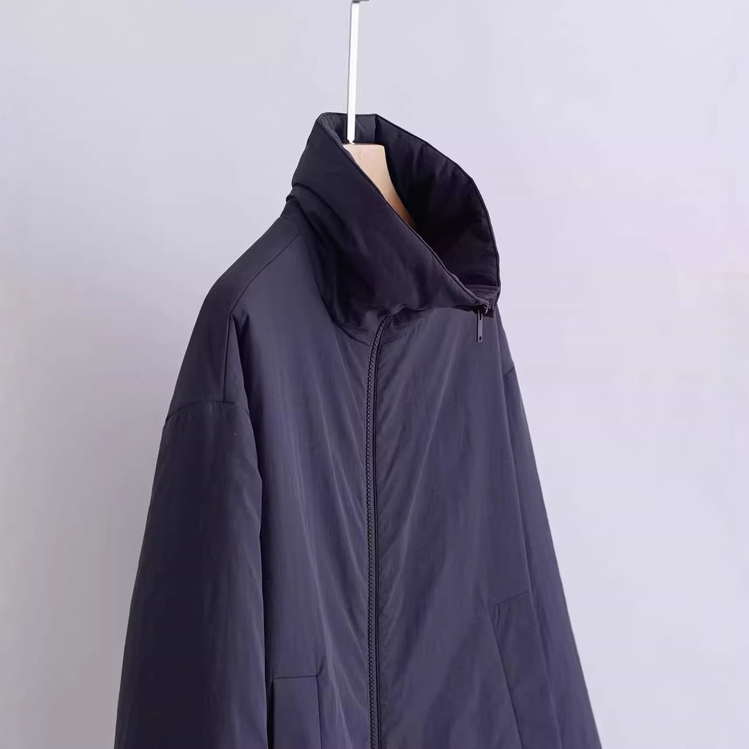 Damen Übergangsjacke mit hohem Kragen und seitlichen Taschen Drune