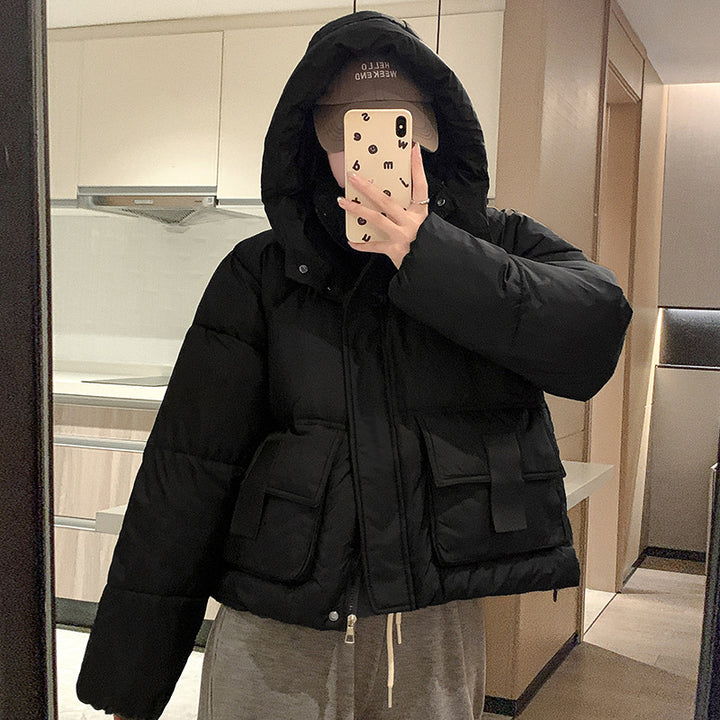 Damen Kurze isolierte Pufferjacke mit praktischen Taschen Drune