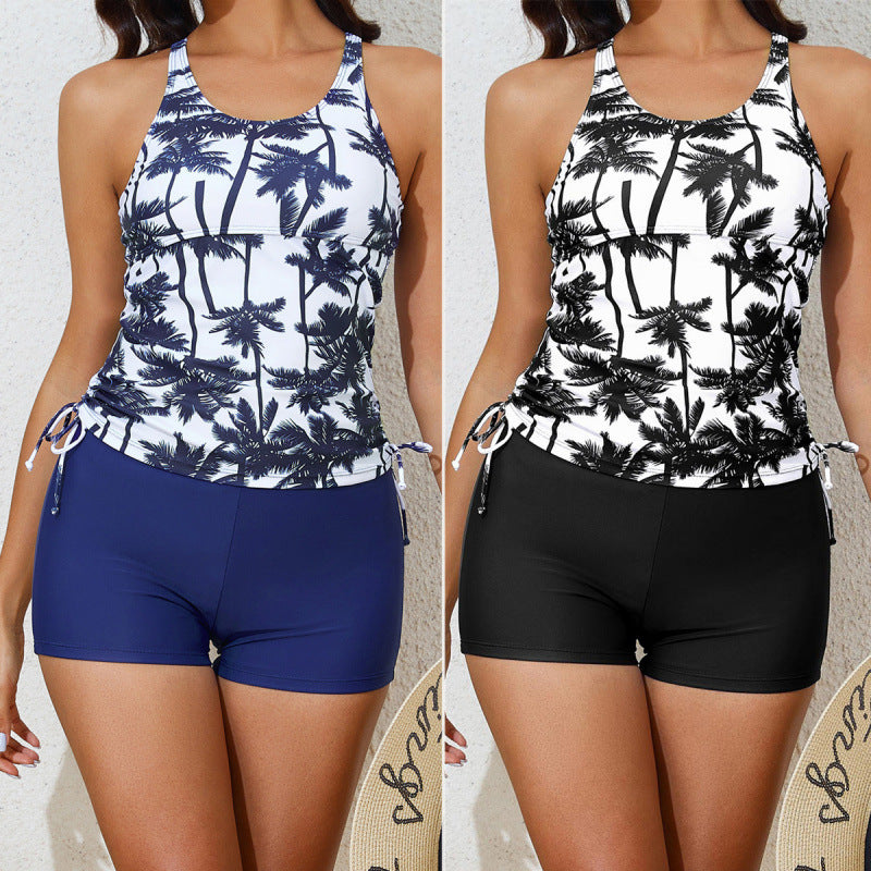 Damen Tankini-Set mit floralem Oberteil und sportlichem Schnitt Drune