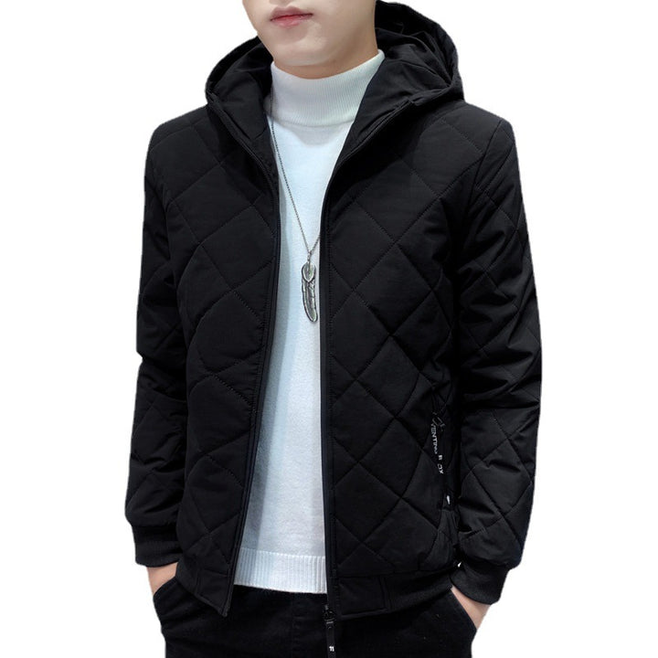 Herren Stepp-Kapuzenjacke im Slim-Fit mit Diamantsteppung und thermischer Isolierung Drune