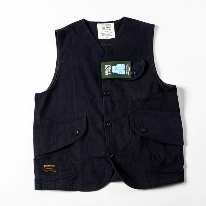 Herren Utility‑Weste mit mehreren Pattentaschen aus robustem Canvas Drune