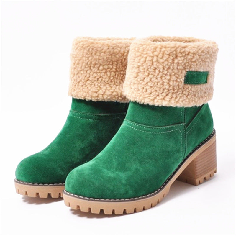 Damen Stiefeletten mit gefüttertem Schaft und rutschfester Sohle Drune