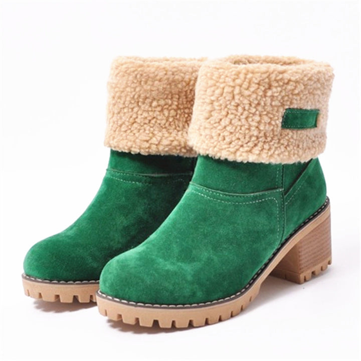 Damen Stiefeletten mit gefüttertem Schaft und rutschfester Sohle Drune