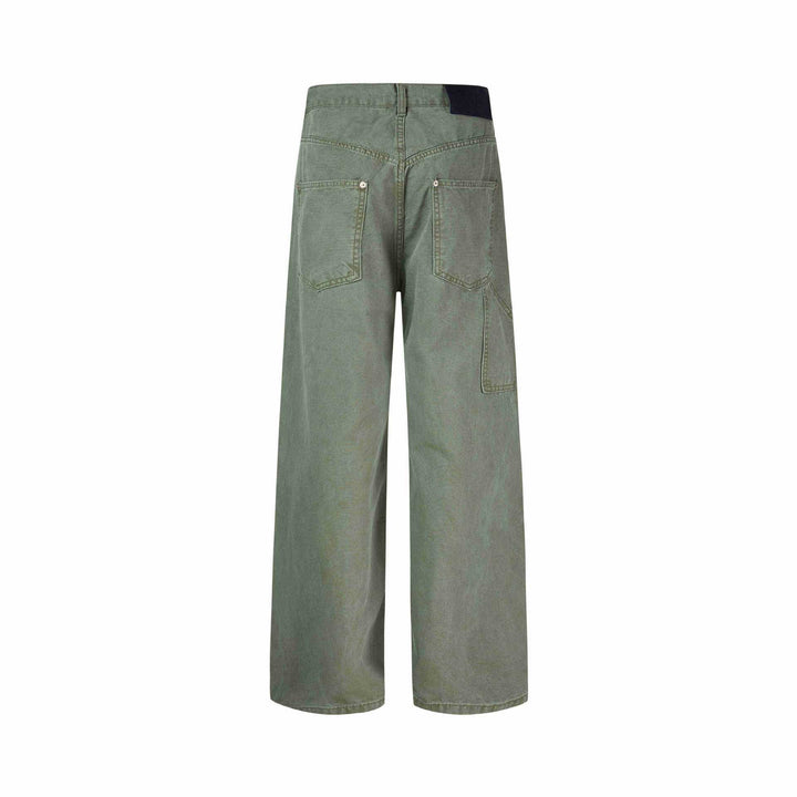 Damen High-Waist Culotte-Hose mit asymmetrischer Knopfleiste Drune