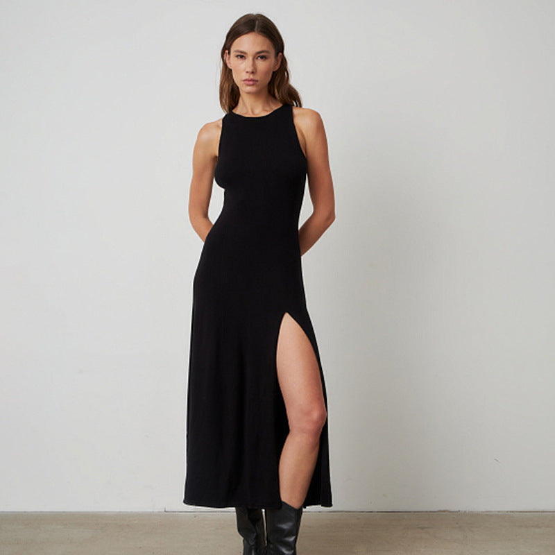 Damen Maxikleid mit seitlichem Schlitz Drune