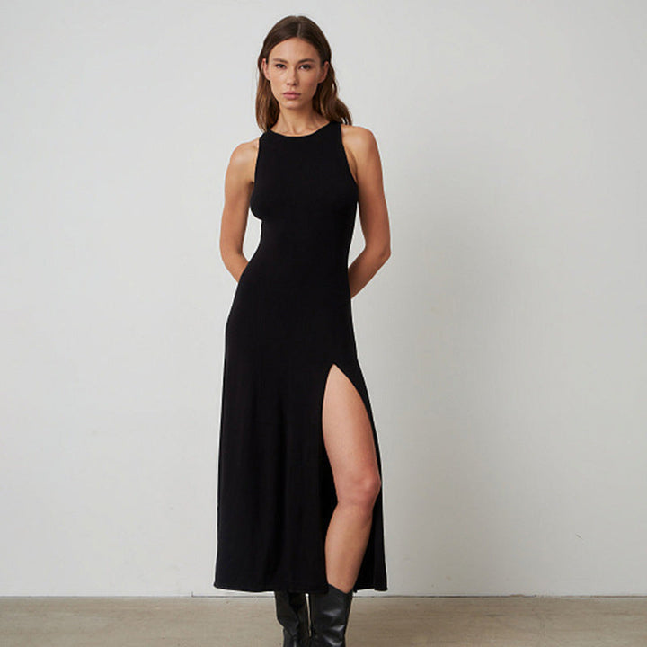 Damen Maxikleid mit seitlichem Schlitz Drune