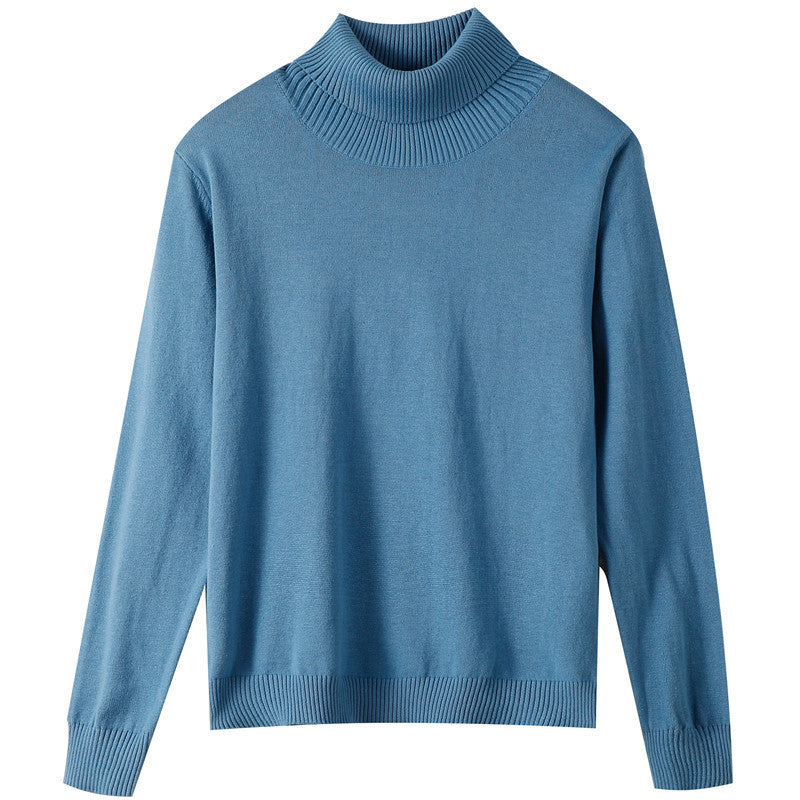 Damen Minimalistischer Feinstrick-Rolli mit hohem Rippkragen und schmaler Passform Drune