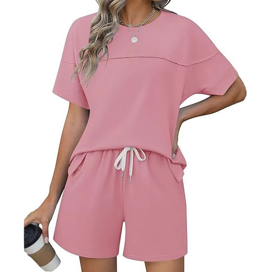 Damen lässiges Sport-Outfit mit elastischem Bund und praktischen Taschen Drune