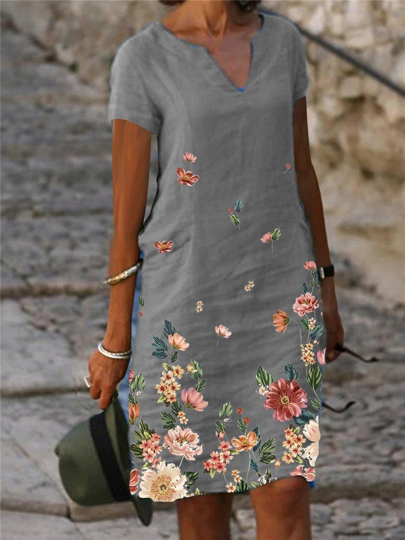 Drune | Schickes Country Style Mini Kleid mit Blumen