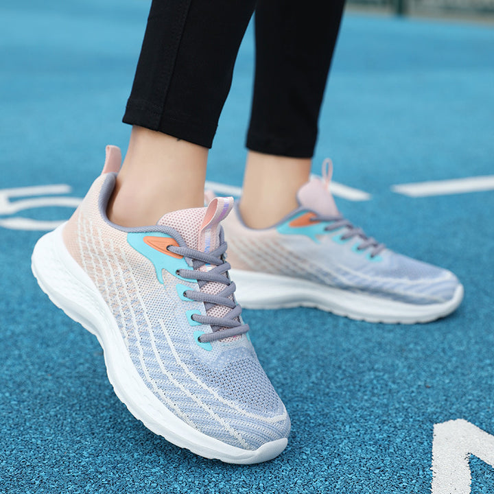 Damen nan niedriger Performance-Sneaker mit dreidimensionalem Mesh, reaktiver EVA-Dämpfung und Zuglasche Drune