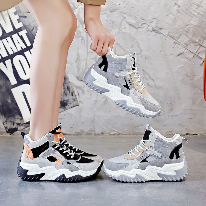 Damen Sportliche High-Top Sneakers mit wärmendem Innenfutter und rutschfester Sohle Drune