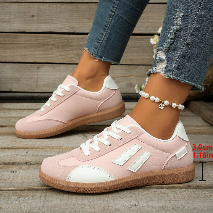 Damen Retro-Sneaker mit Gummisohle, leichtem Textilfutter und Komfortfußbett Drune