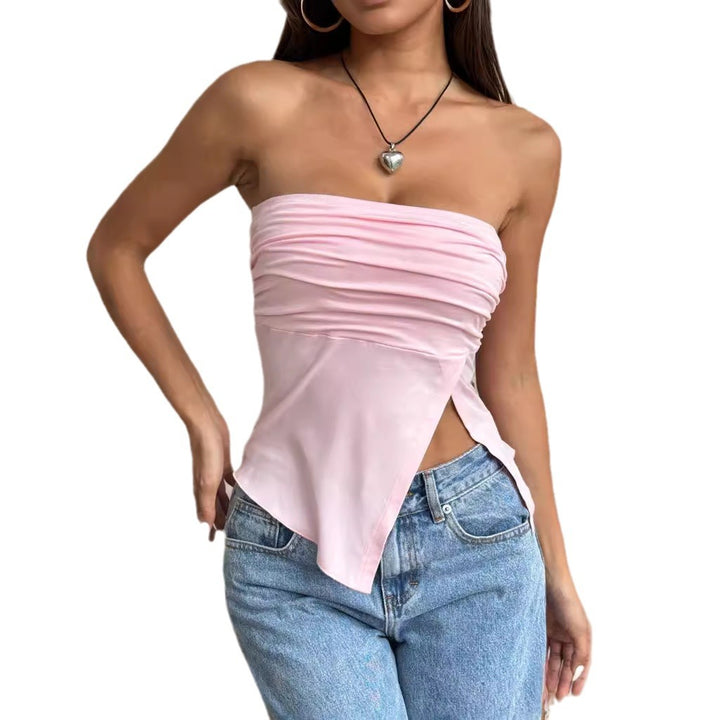 Damen Wickeloberteil mit raffiniertem Rüschendesign Drune