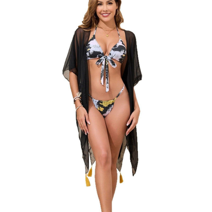 Damen Bikiniset mit luftiger Kimono-Überbluse Drune