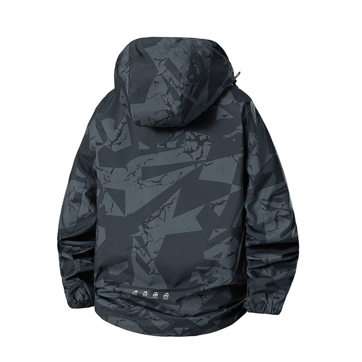 Herren Leichte Funktionsjacke mit Kapuze Drune