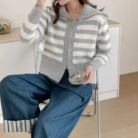 Damen Strickjacke mit Kapuze Drune