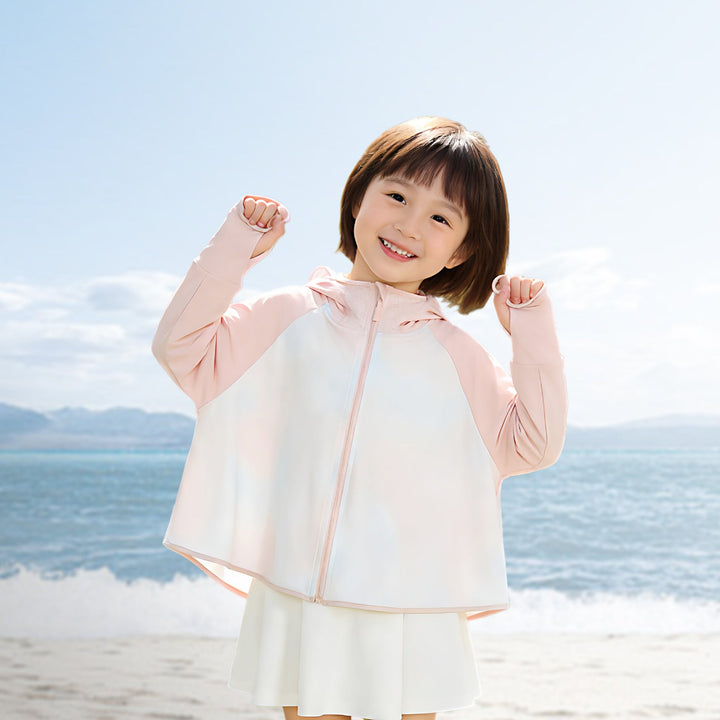 Kinder Sonnenschutzjacke mit Kapuze und atmungsaktivem Stoff Drune