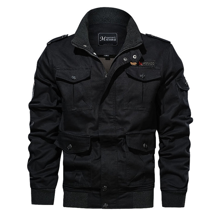 Herren nan robuste Fieldjacke mit Mehrfachtaschen, gesteppter Innenleiste und Rippbündchen Drune