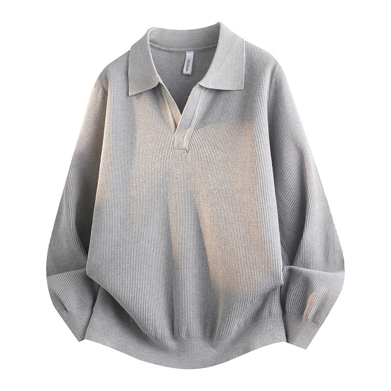 Damen Lässiger Pullover mit V-Ausschnitt Drune