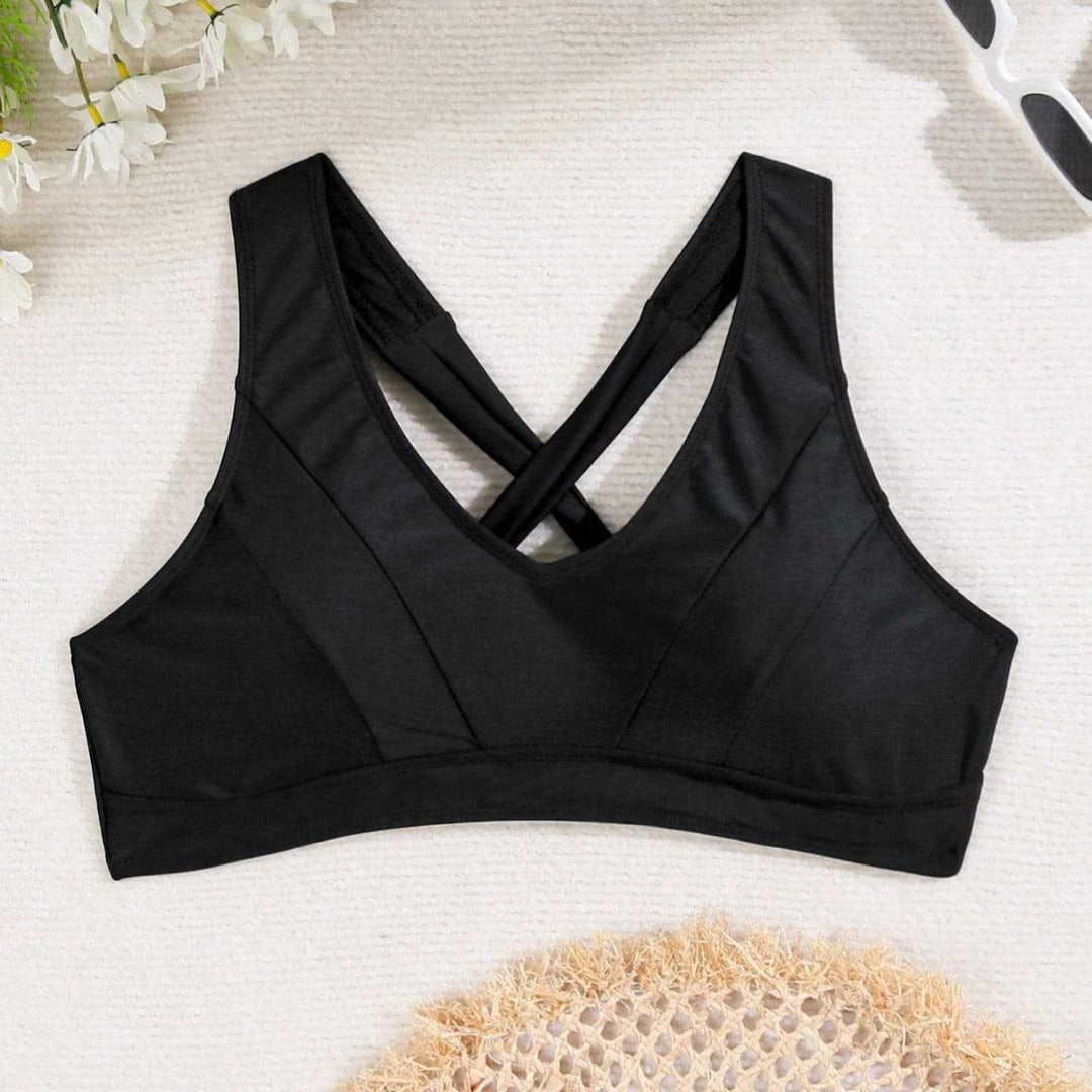 Damen Sport-Bikini-Oberteil mit elegantem Rückenschnitt Drune