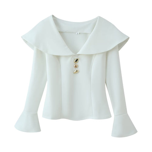 Damen hochtaillierte Palazzo‑Hose mit weitem Bein, Bundfalten und verdecktem Verschluss Drune