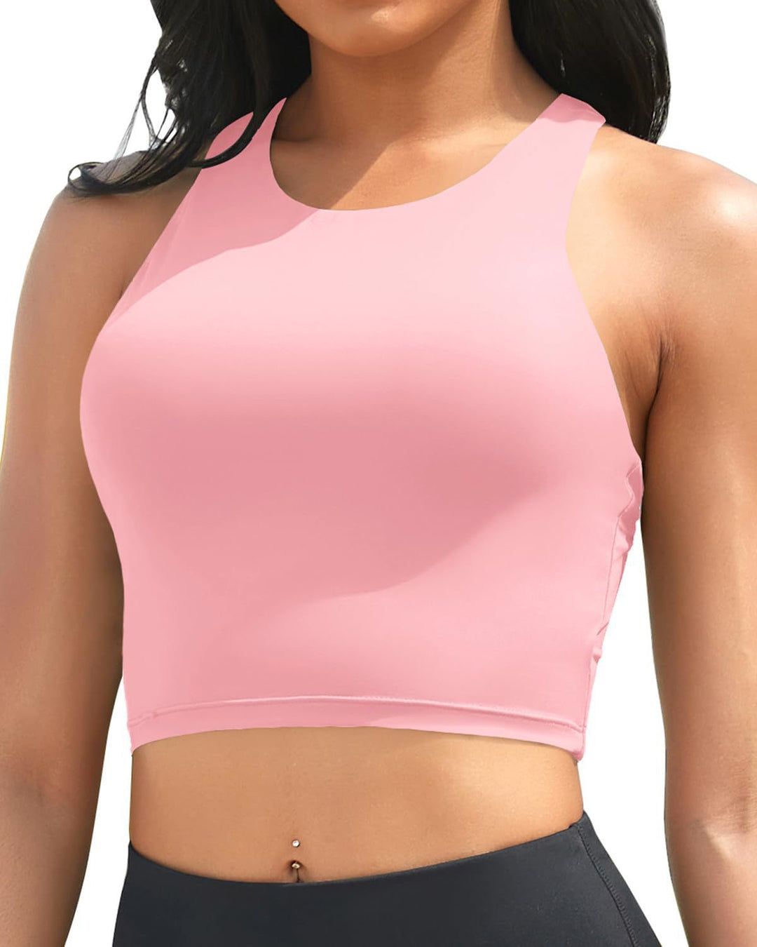 Damen Sportliches Crop-Top Drune