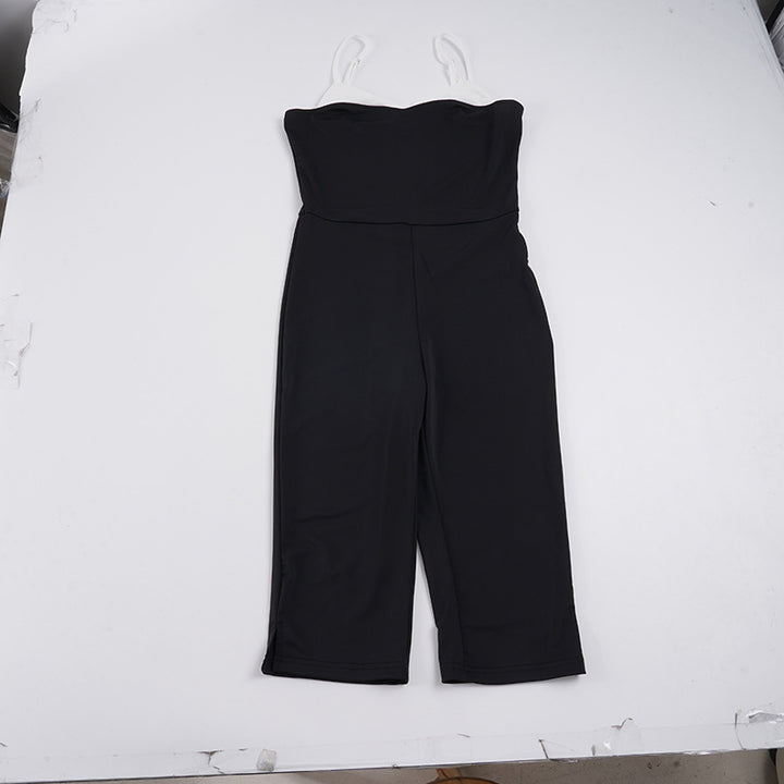 Damen Eleganter Jumpsuit mit trägerloser Silhouette und taillierter Passform Drune