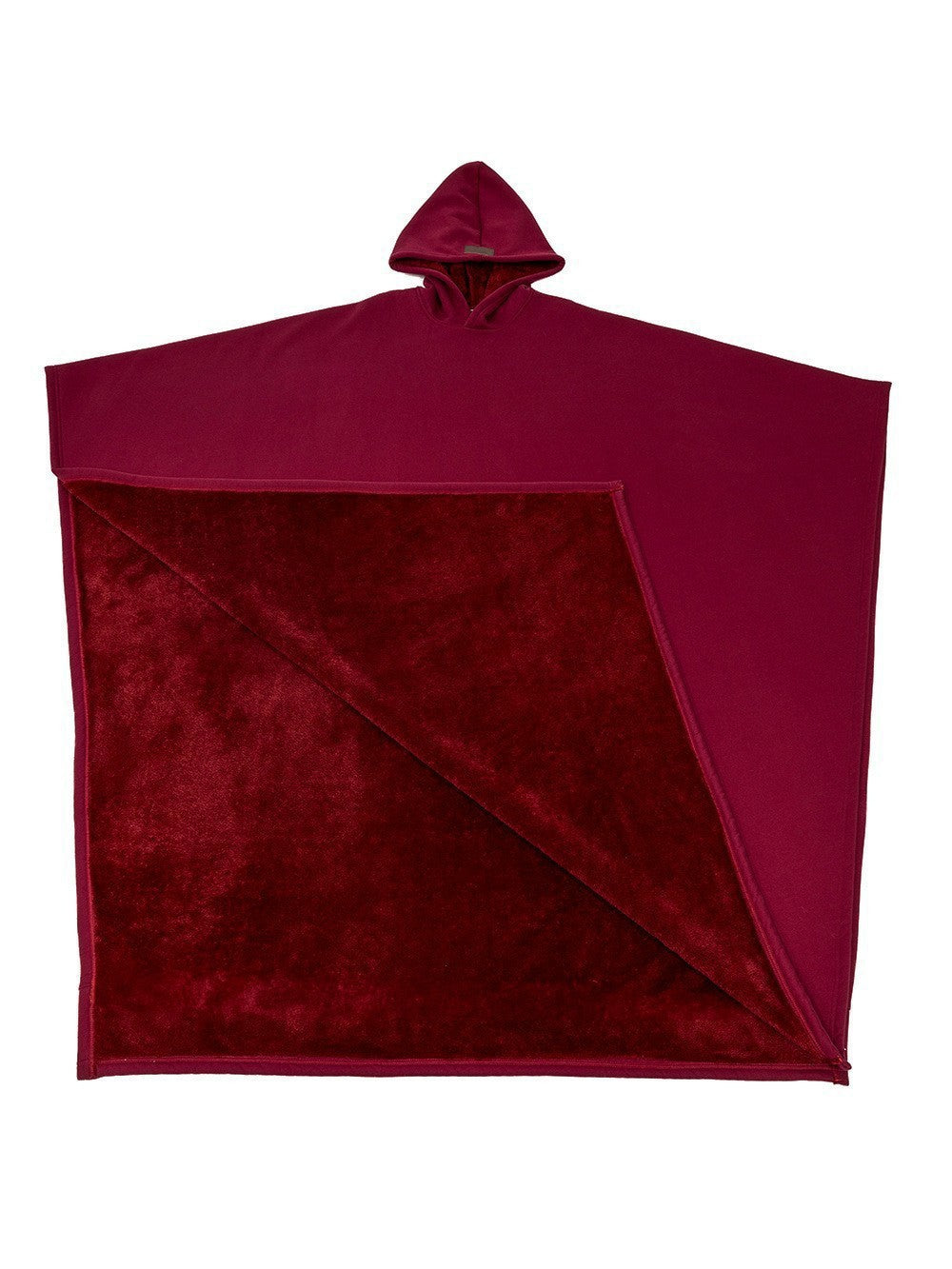 Unisex Kapuzen-Poncho-Decke mit wärmendem Fleecefutter und Oversize-Schnitt Drune