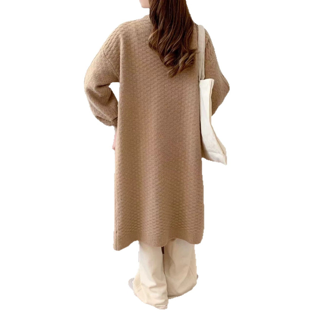 Damen Kuschelige Strickjacke mit Kabelmuster Drune