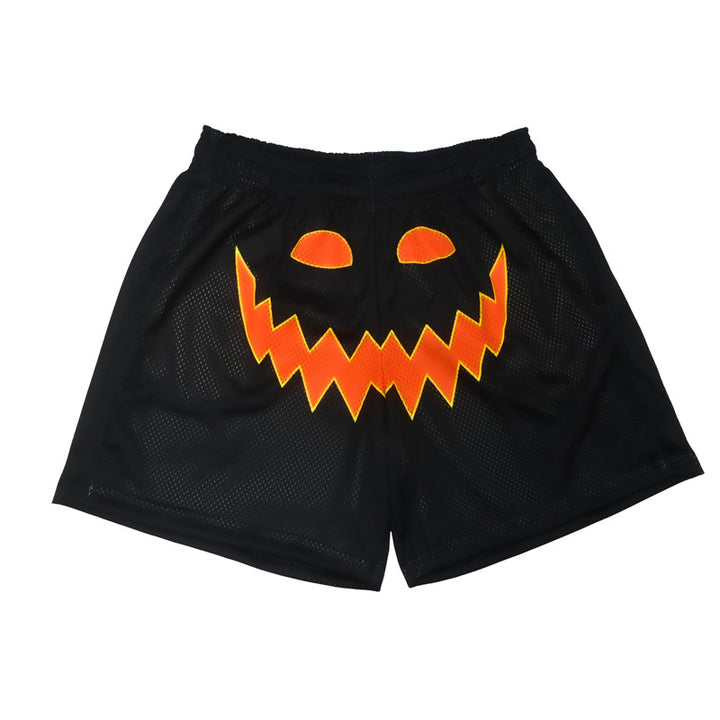 Herren Halloween-Themen Basketball Shorts Drune
