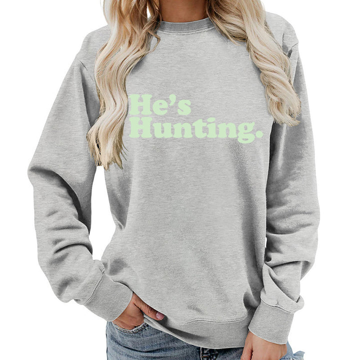 Damen Sweatshirt mit modernem Schriftzug und lässigem Schnitt Drune