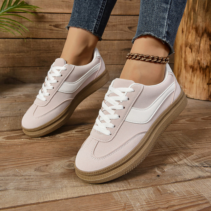 Damen Sportliche Sneaker mit modischem Farbkontrast und rutschfester Sohle Drune