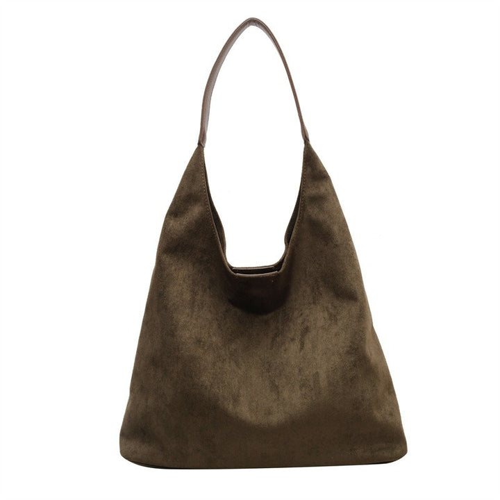 Damen Wildleder Schultertasche Drune