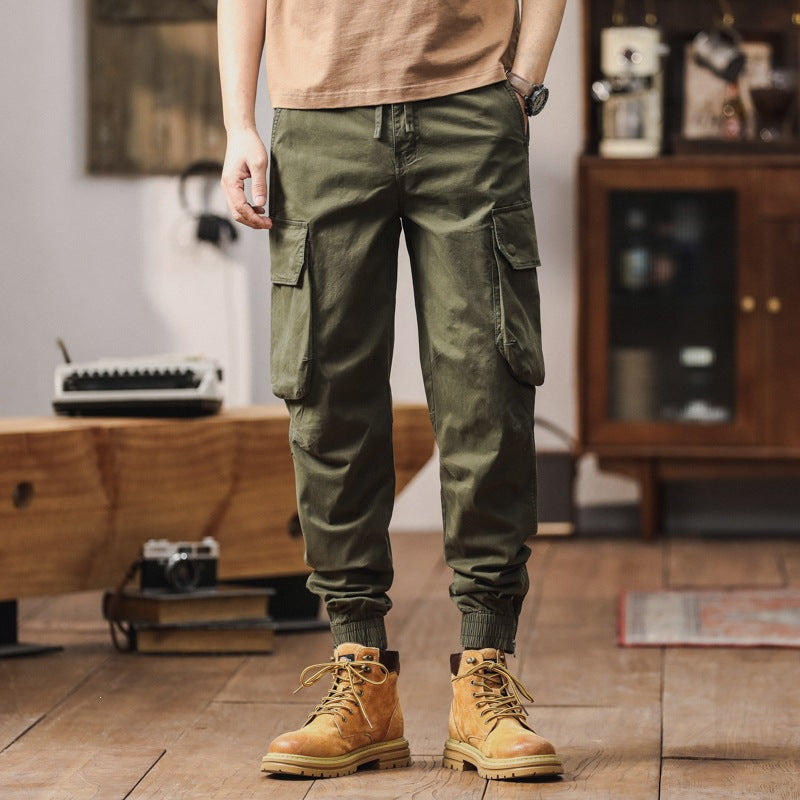 Herren Multifunktionale Cargohose mit elastischem Bund Drune