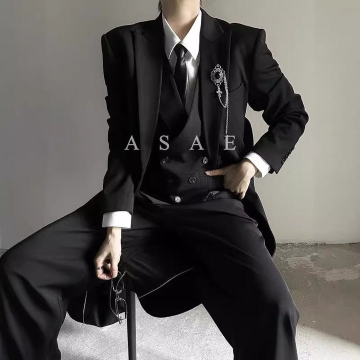 Damen Eleganter Schalkragen-Blazer Drune