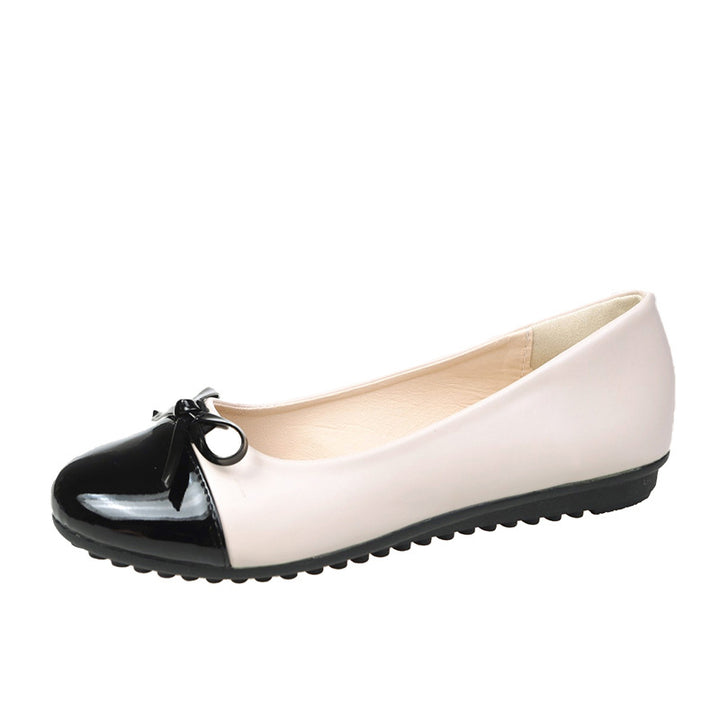 Damen nan verführerische Ballerina-Pumps mit Lackkappenvorderteil und gepolsterter Komfortsohle Drune