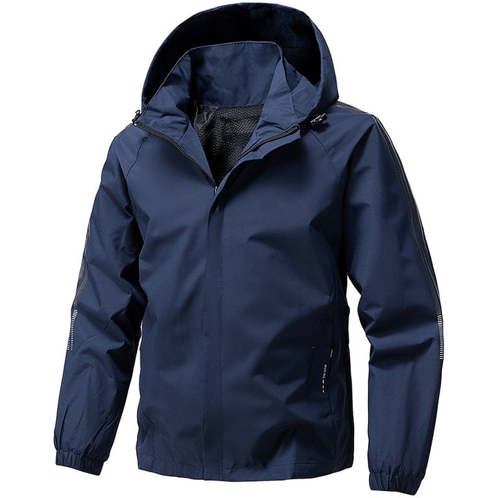Herren Leichte Funktionsjacke mit verstellbarer Kapuze Drune