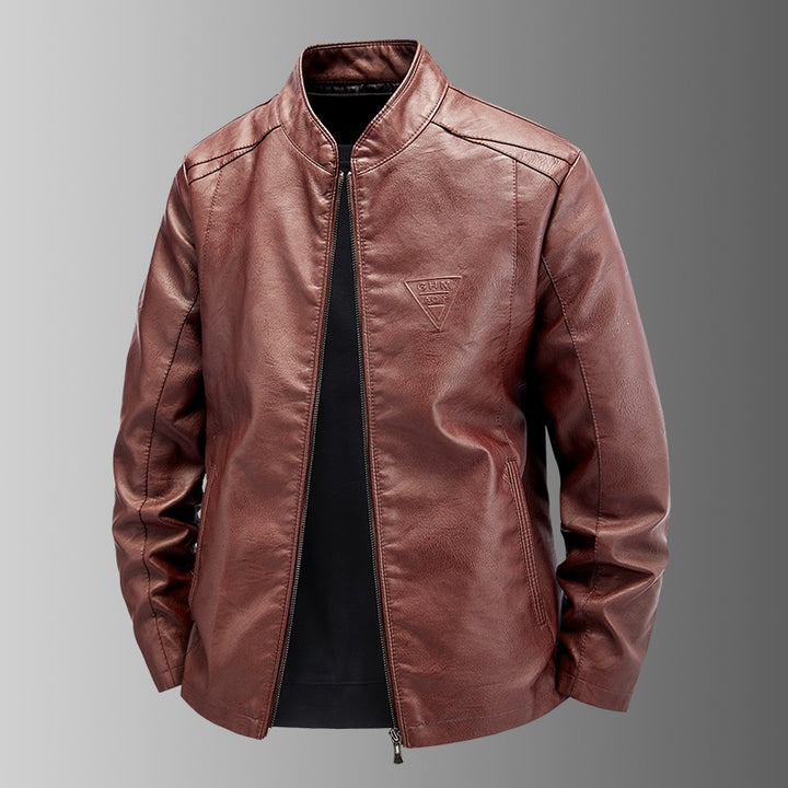 Herren Hochwertige Kunstlederjacke Drune
