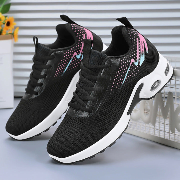 Damen Sportliche Luftpolster Sneakers mit atmungsaktivem Mesh-Obermaterial Drune
